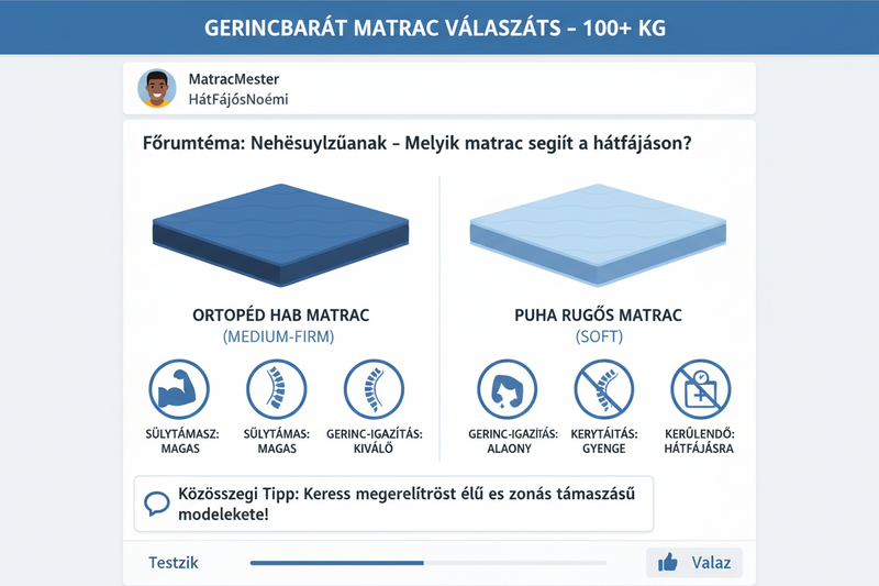 Milyen matrac való derékfájásra 100 kg felett? Szakértői útmutató a megfelelő választáshoz
