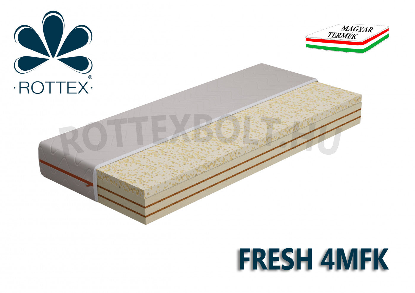 Rottex Fresh 4MFK EVOLUTION (aircell hab, kókusz, memory matrac)