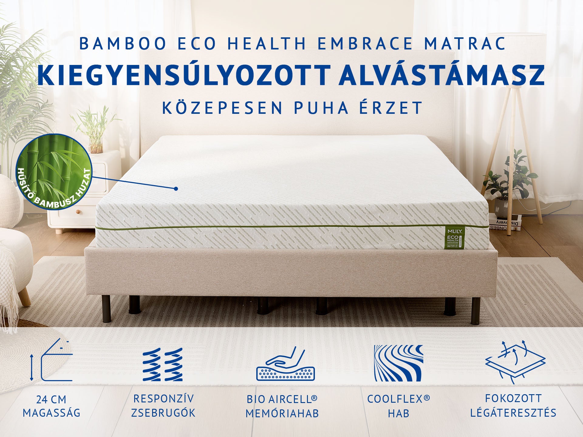 Mlily Bamboo Eco Health Embrace matrac